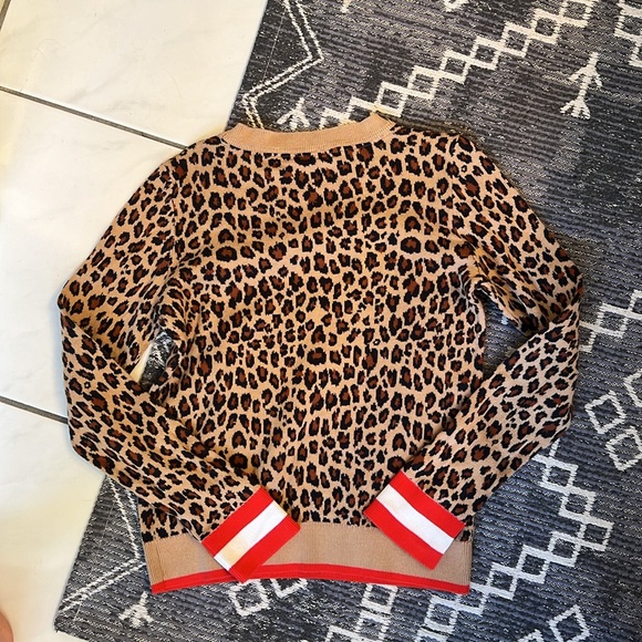 Gap Kids Leopard Print Cotton Pullover Sweater - Picture 4 of 4
